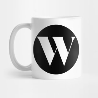 W (Letter Initial Monogram) Mug